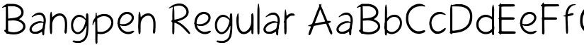 Bangpen Regular font