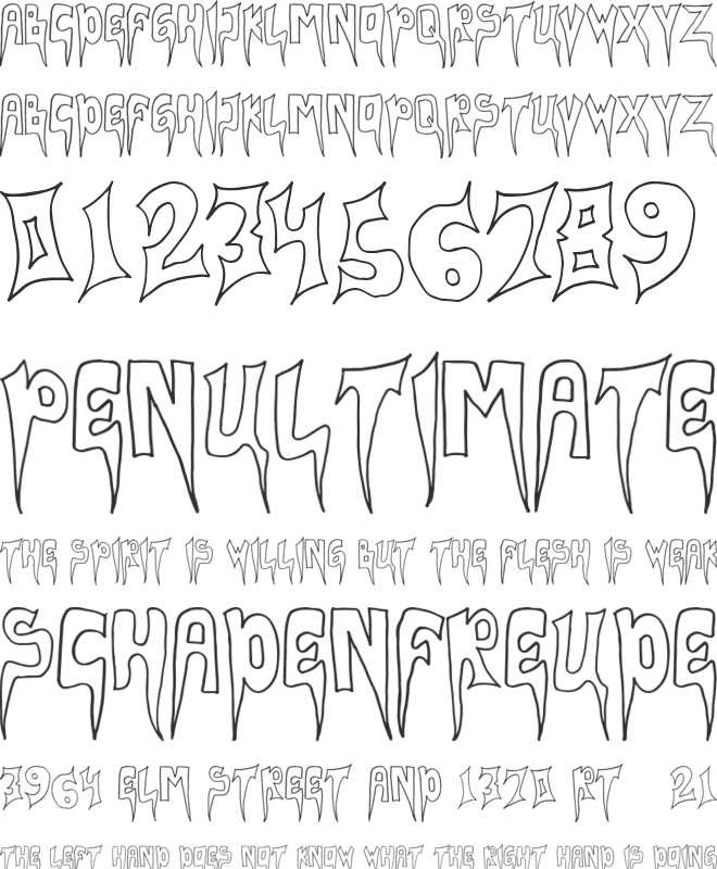 Ndlewer font preview