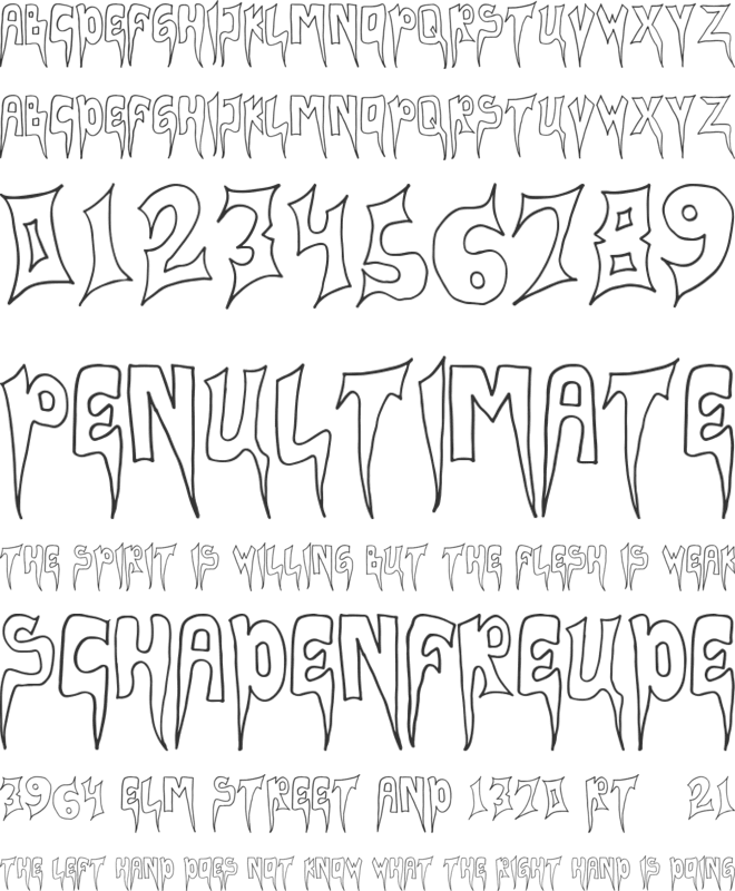 Ndlewer font preview