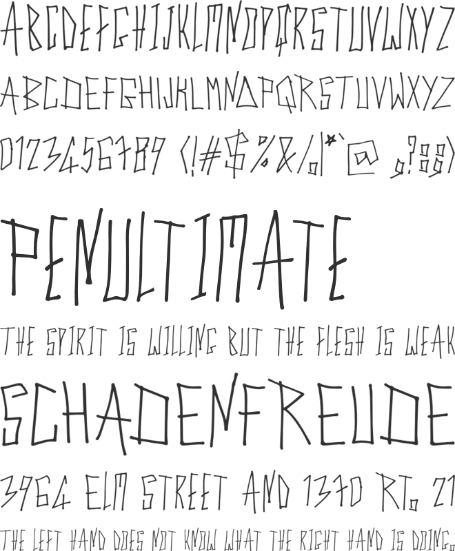 Cyber Trunk font preview
