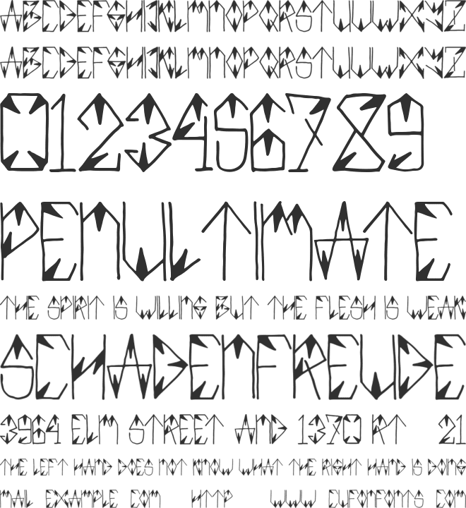 XENDER font preview
