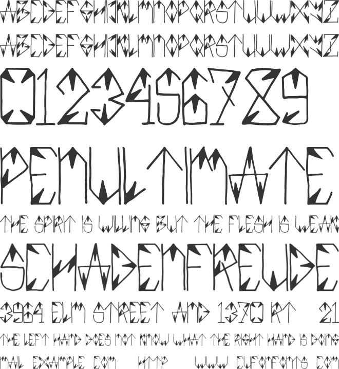 XENDER font preview