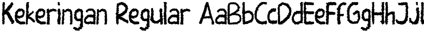 Kekeringan Regular font