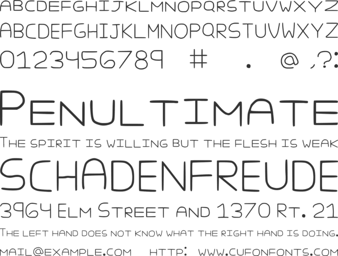 Puruaran font preview