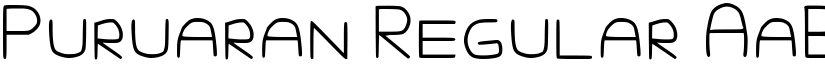 Puruaran Regular font