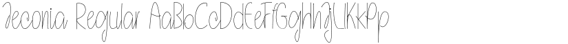 Jeconia Regular font