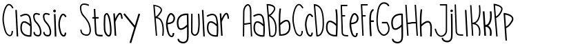 Classic Story Regular font