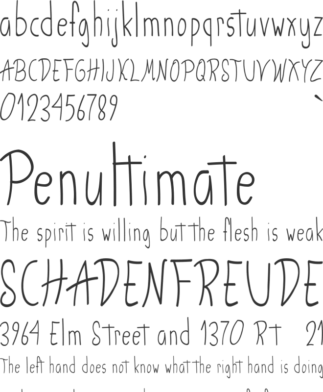 Atmosperunda font preview