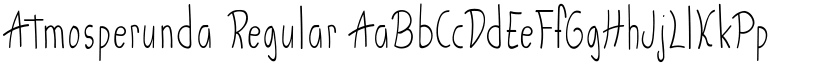 Atmosperunda Regular font