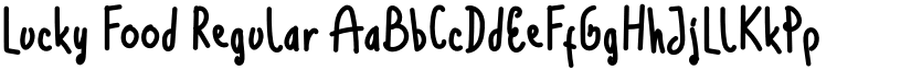 Lucky Food Regular font