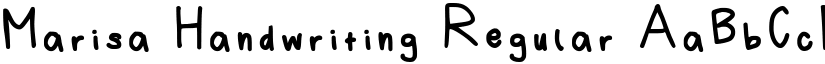 Marisa Handwriting Regular font