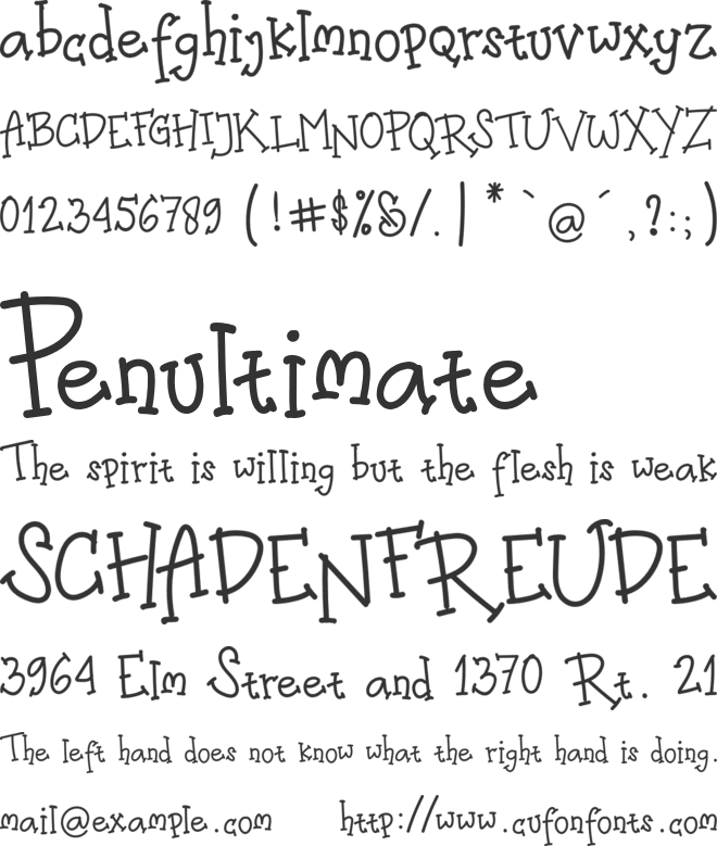 Malchior Darrel font preview