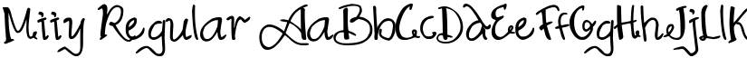 Miiy Regular font