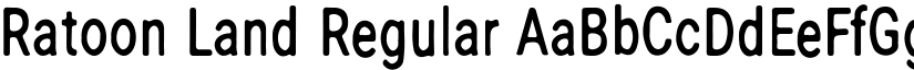 Ratoon Land Regular font