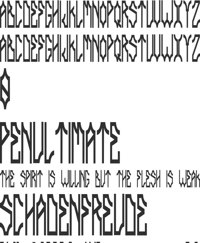 Delarocca font preview