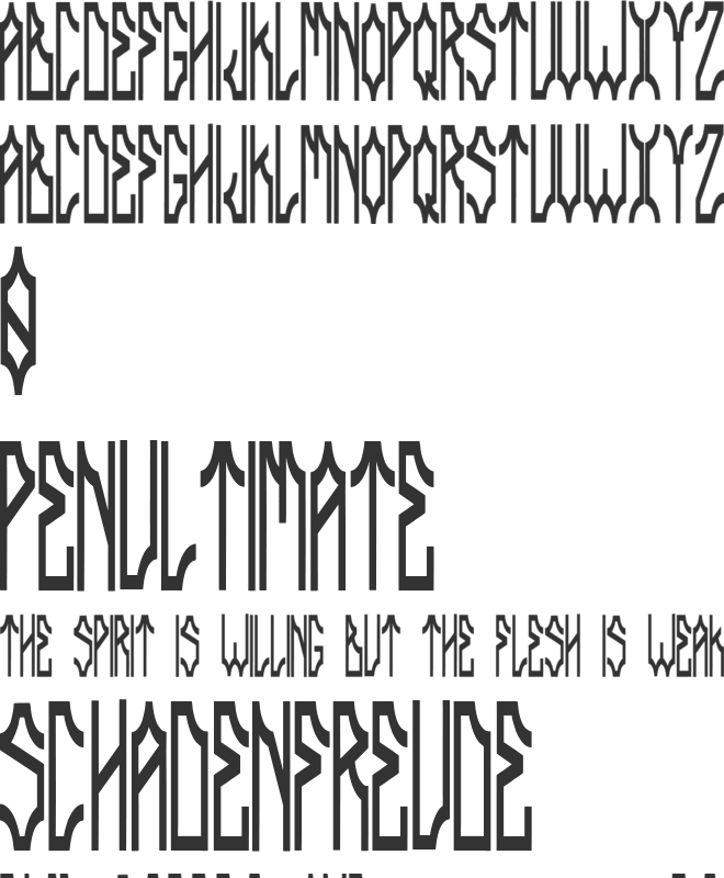 Delarocca font preview