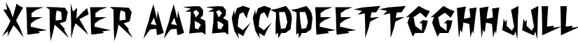 Xerker font