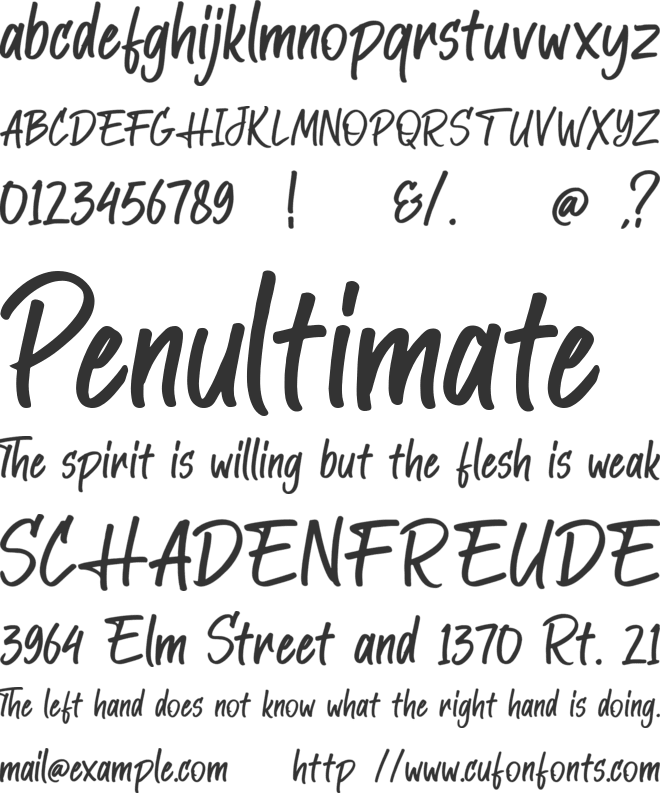 StarTrack font preview