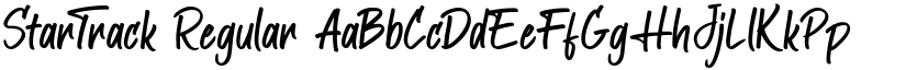 StarTrack Regular font