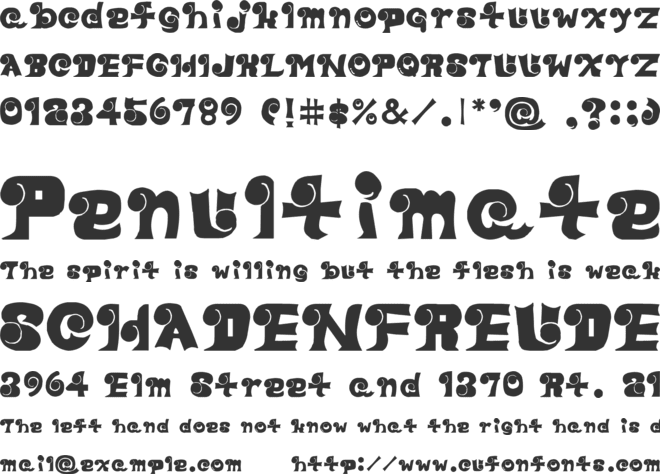 Eye Font font preview