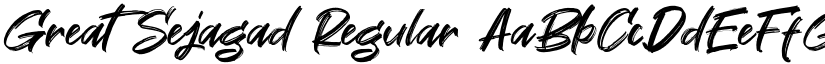 Great Sejagad Regular font
