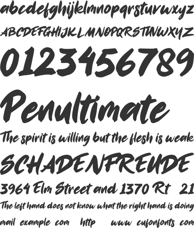 MonStreak font preview