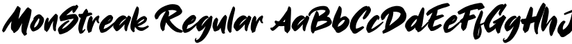 MonStreak Regular font