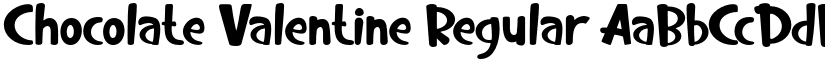 Chocolate Valentine Regular font