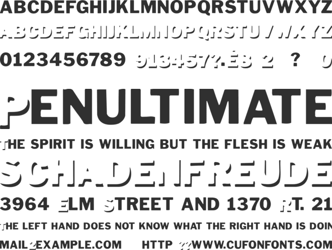 Down Town Auto font preview