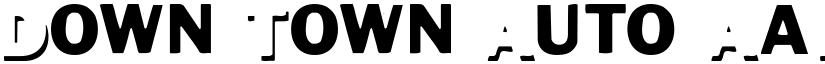 Down Town Auto font