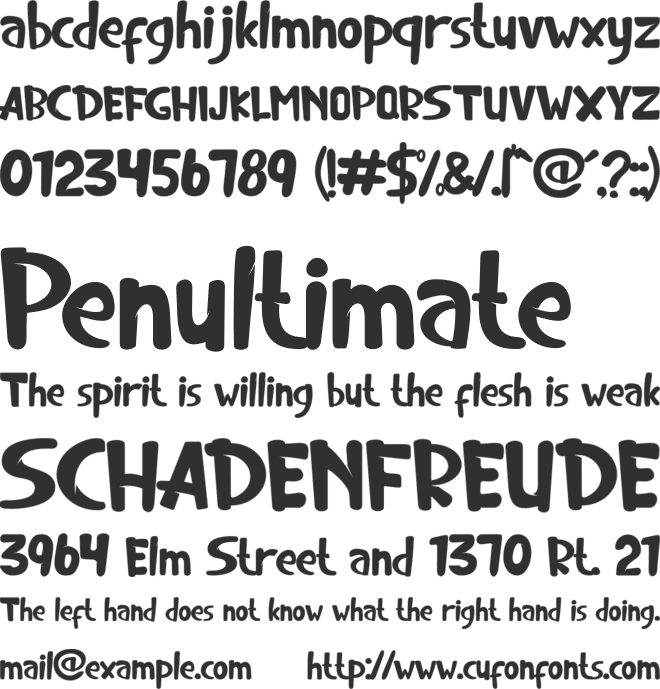 Treno is love font preview