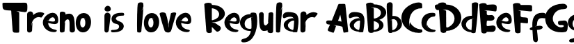 Treno is love Regular font