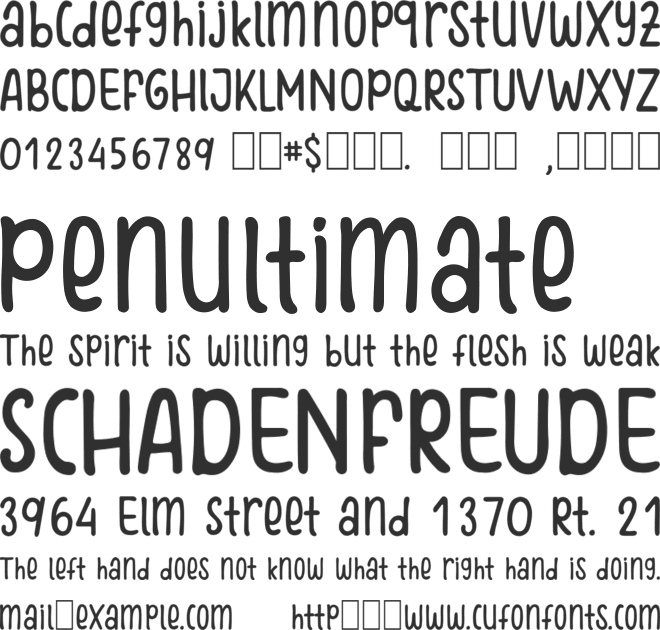 Winter Poppins font preview