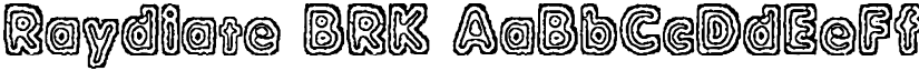 Raydiate BRK font download