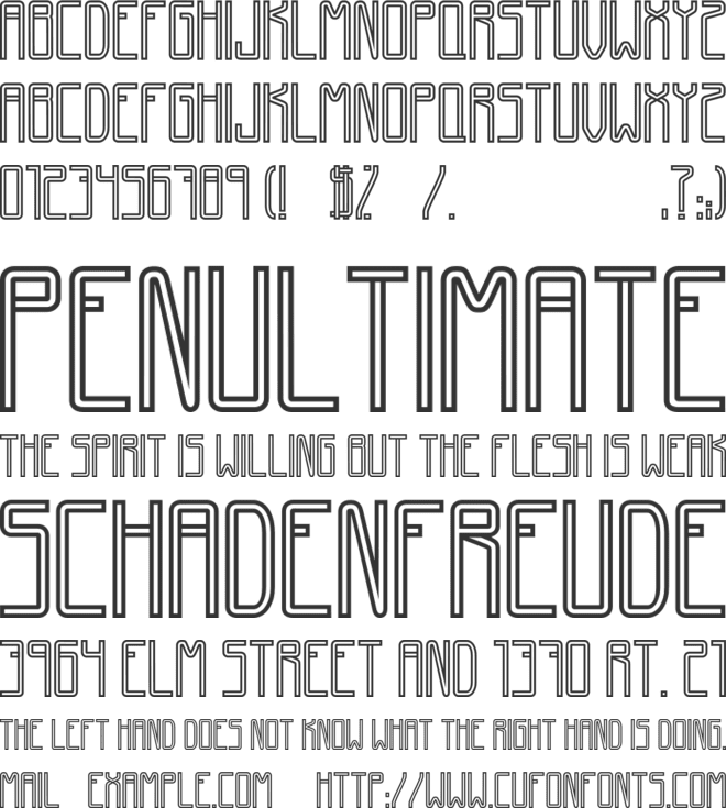 GiantFont font preview