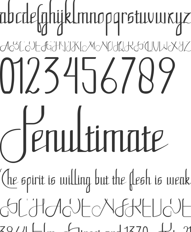 Fhoota Mhorgana font preview