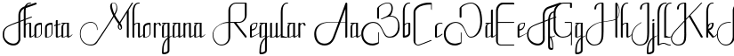 Fhoota Mhorgana Regular font