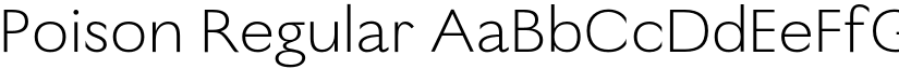 Poison Regular font