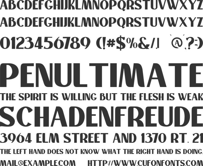 Montaseli font preview