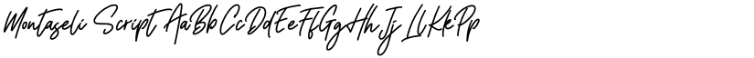 Montaseli Script font