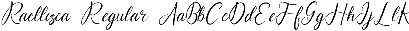 Raellisca Regular font