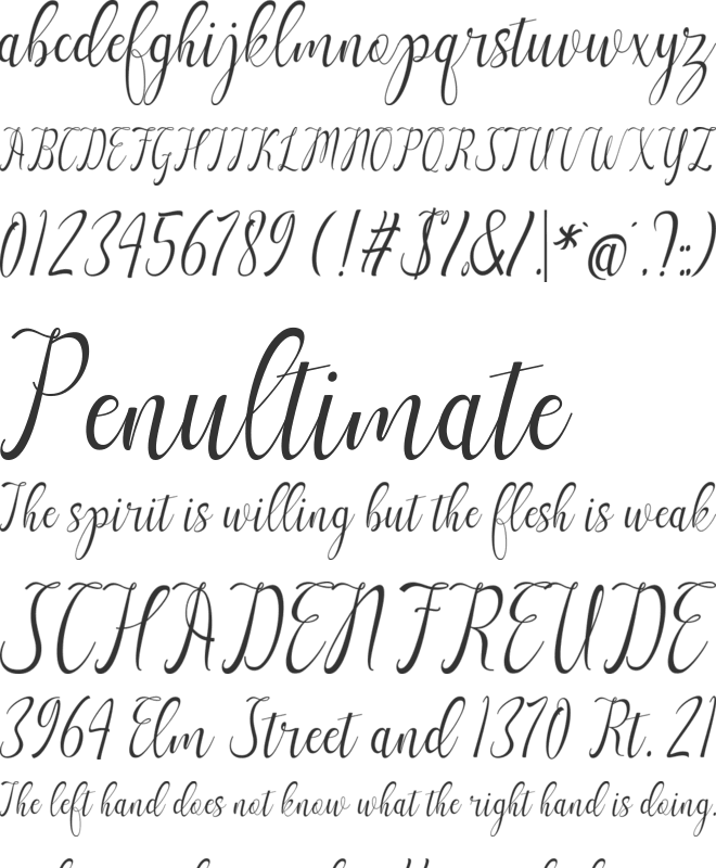 Meutuah font preview