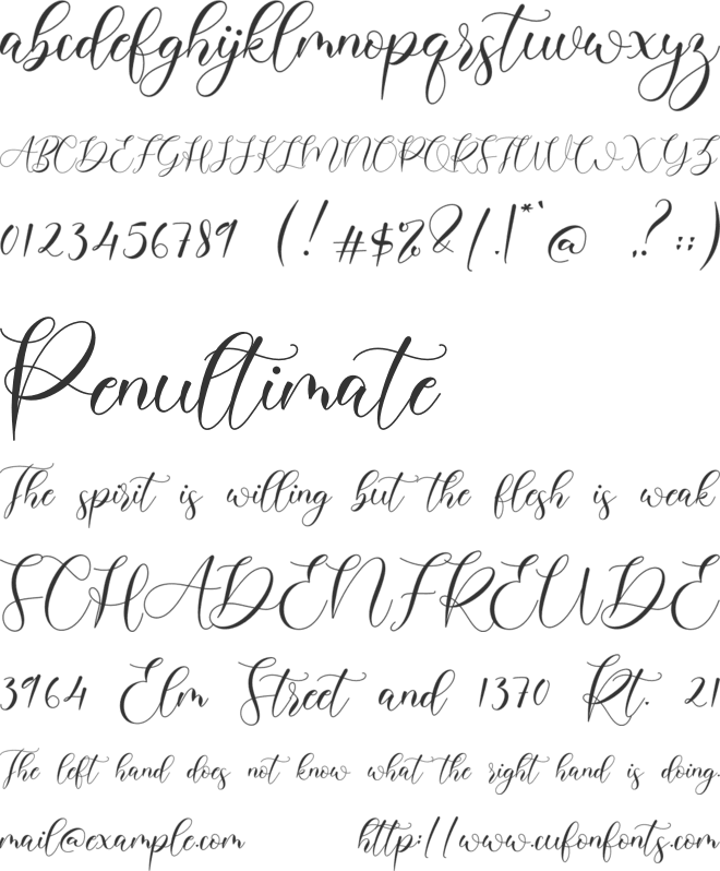 Belisha font preview