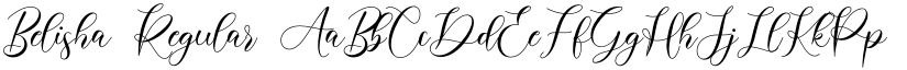 Belisha Regular font