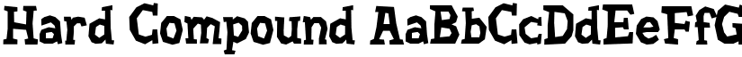 Hard Compound font