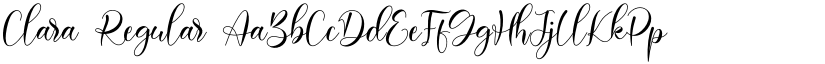 Clara Regular font