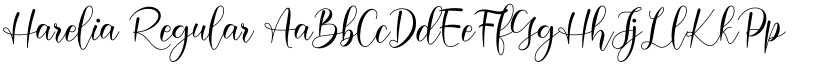 Harelia Regular font