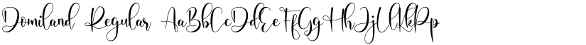 Domiland Regular font