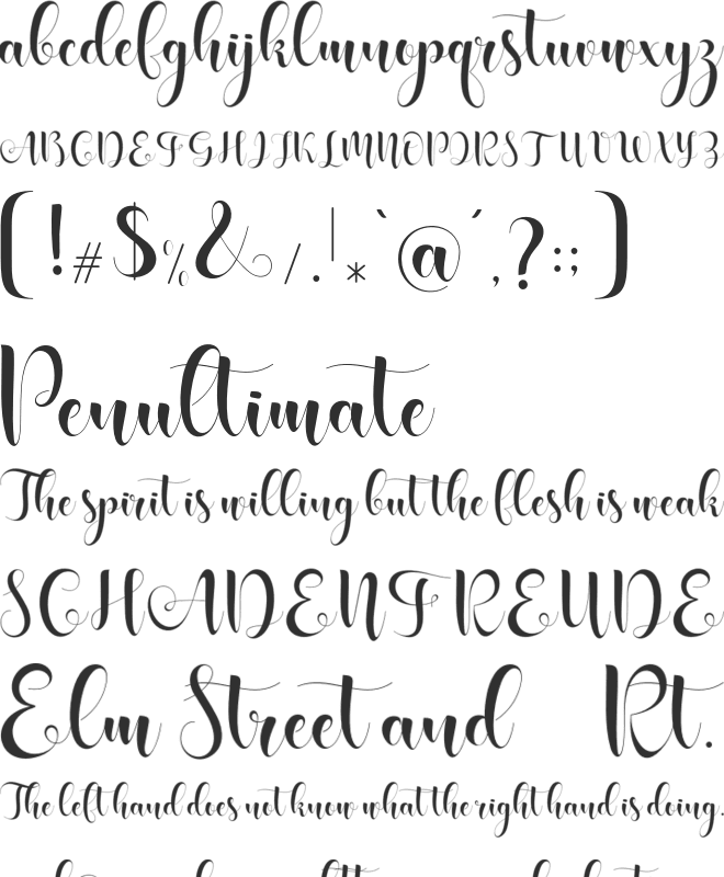 Shanhie Free font preview