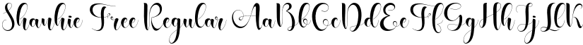 Shanhie Free Regular font
